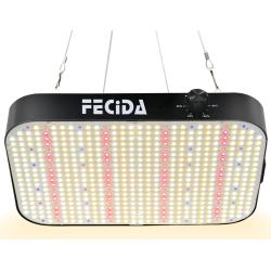 2 stuks FECIDA CR 600 LED-groei/kweeklampen met hangsysteem.