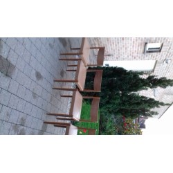 4 volhouten Deense stoelen