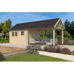 NIEUW Cottage tuinhuis met overkapping 3602EXT