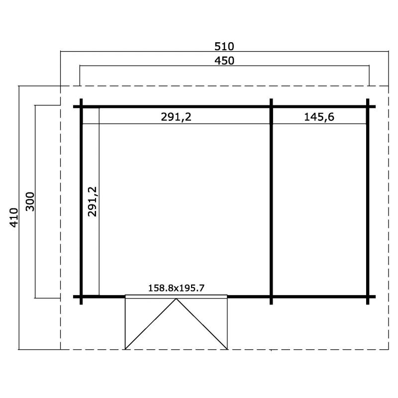Nieuw blokhut Chameleon 44