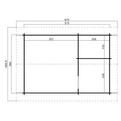 Blokhut Chalet Caroline 2.3 40mm