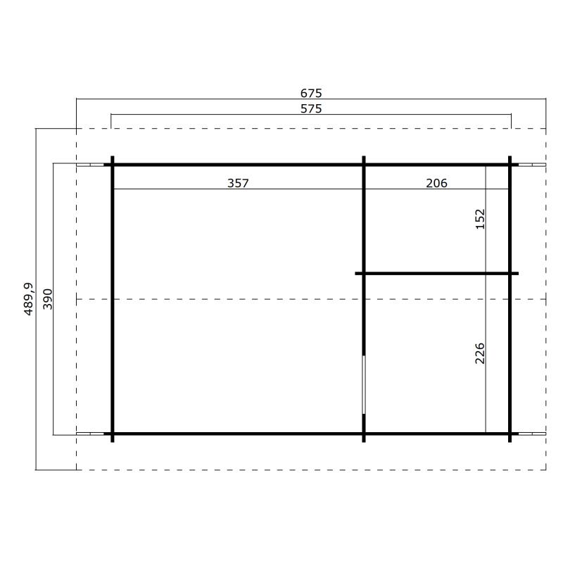 Blokhut Chalet Caroline 2.3 40mm