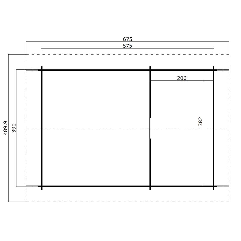 Blokhut Chalet Caroline 2.3 40mm