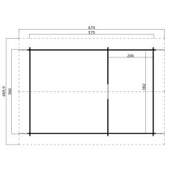 Blokhut Chalet Caroline 2.3 40mm