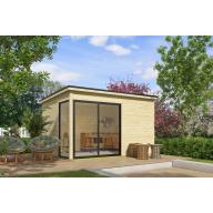 Blokhut Olivia 385x295 Onbehandeld vuren