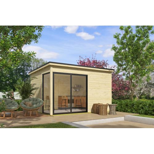 Blokhut Olivia 385x295 Onbehandeld vuren