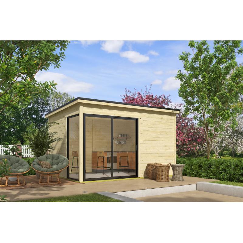 Blokhut Olivia 385x295 Onbehandeld vuren