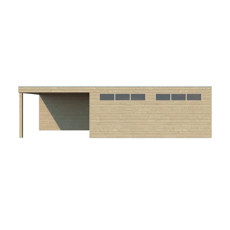 Houten garage 7211 EXT 300 IMP: 810X 30x216 cm