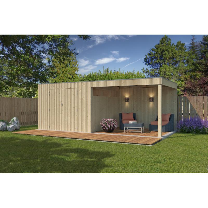 Nieuw modern houten tuinhuis 8312EXT300