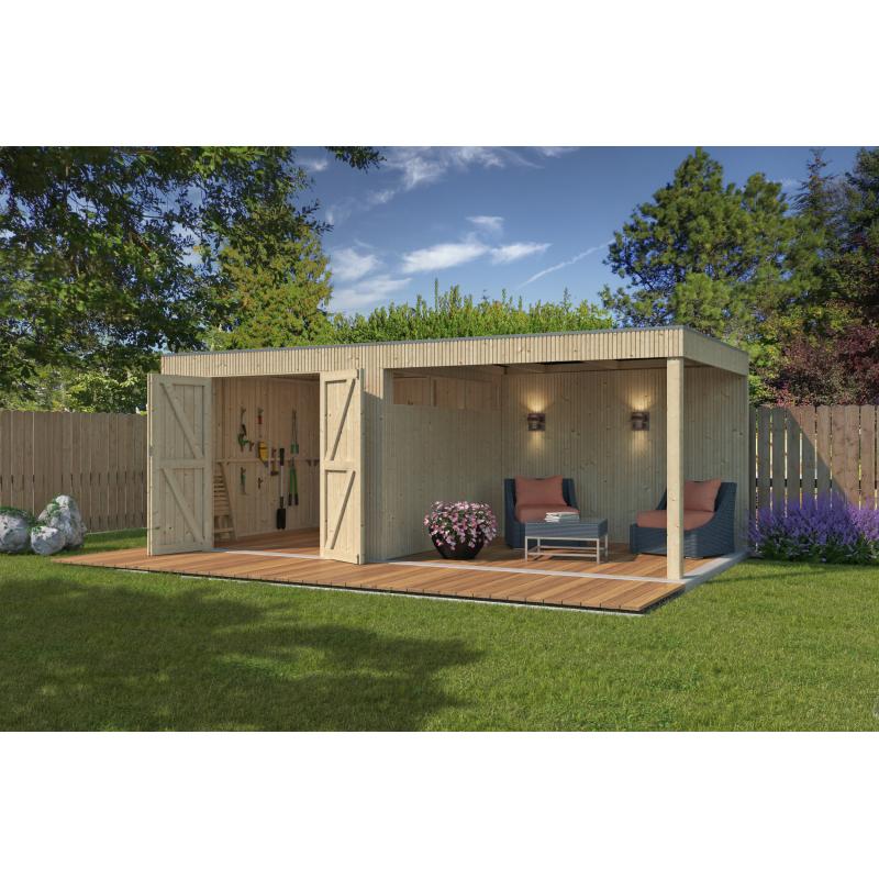 Nieuw modern houten tuinhuis 8312EXT300