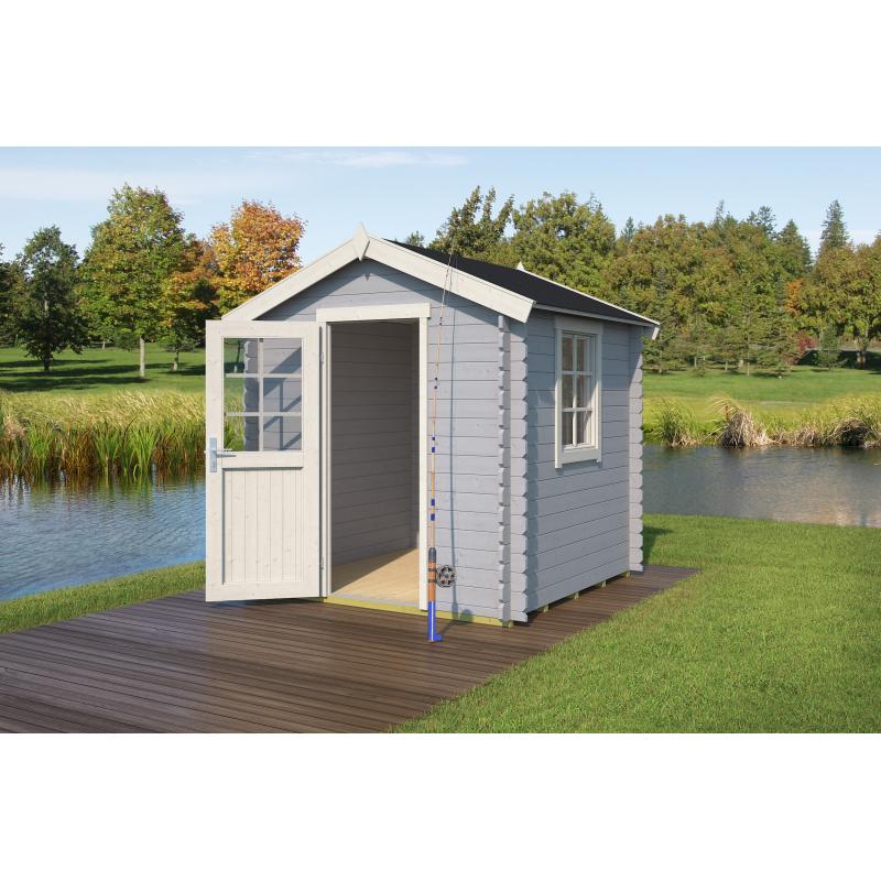 Blokhut Wels 200x200 Geïmpregneerd olijfgroen