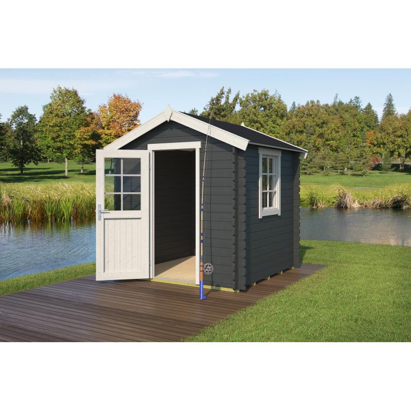 Blokhut Wels 200x200 Geïmpregneerd olijfgroen