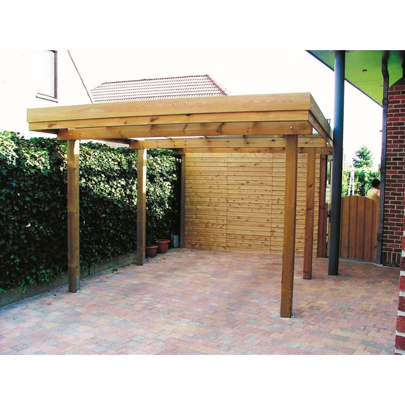 Carport drukgeïmpregneerd naaldhout C410: 710 x 335 cm