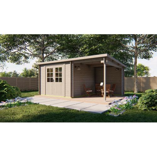Blokhut - Tuinhuis Dora | 28 mm | vuren onbehandeld