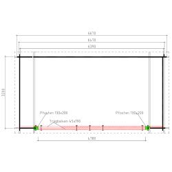 NIEUW Modern Blokhut G6634