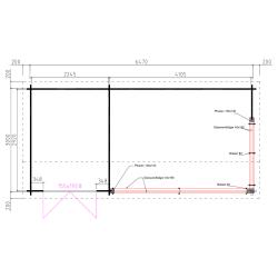 Blokhut kapschuur G6734K