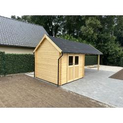 NIEUW Cottage tuinhuis met overkapping 3601EXT