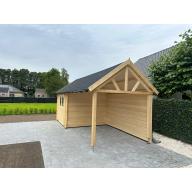 NIEUW Cottage tuinhuis met overkapping 3601EXT