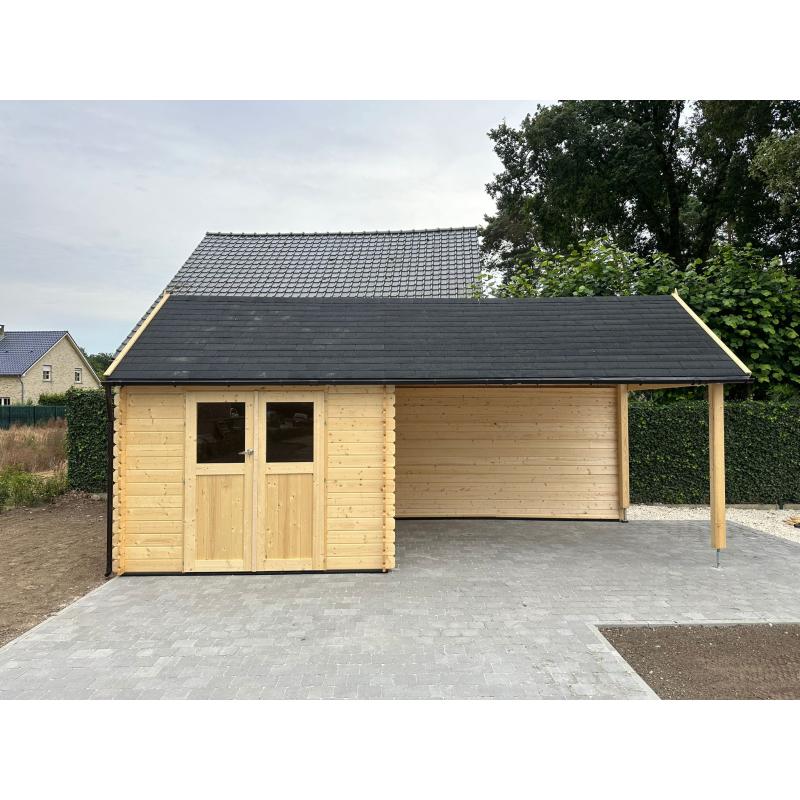 NIEUW Cottage tuinhuis met overkapping 3601EXT