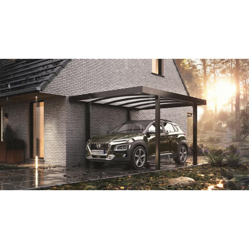 Aluminium LUMO carport 555x293x248 cm. ---VERLAAGDE PRIJS---