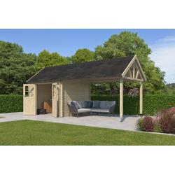 NIEUW Cottage Tuinhuis met overkapping 3601EXT