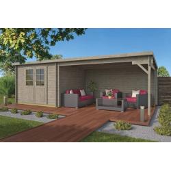 Blokhut - Tuinhuis Charlotta | 28 mm | vuren onbehandeld