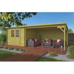 Blokhut - Tuinhuis Charlotta | 28 mm | vuren onbehandeld