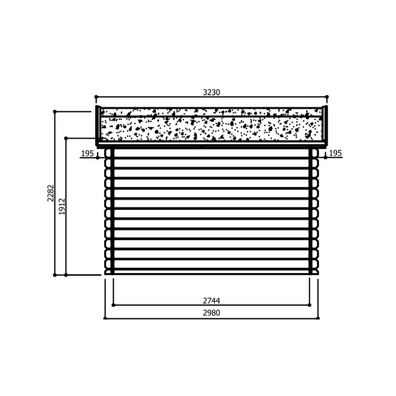 Tuinhuis Dainville II autoclave - S8333-1