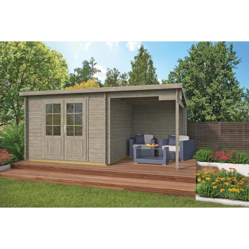 Blokhut - Tuinhuis Dora | 28 mm | vuren onbehandeld