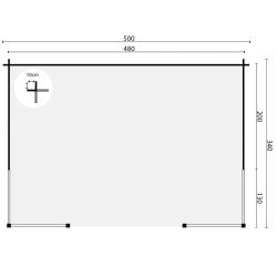 Blokhutprieel Konstantin | 40 mm | vuren onbehandeld