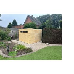 NIEUW Modern houten tuinhuis Qube 7202 te koop.