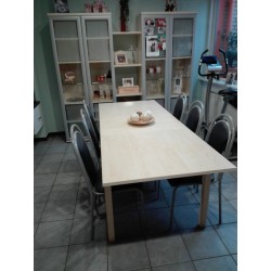 Uitschuifbare tafel met 6 stoelen