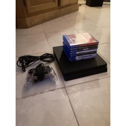 Ps4 slim 1Tb met games en controllers