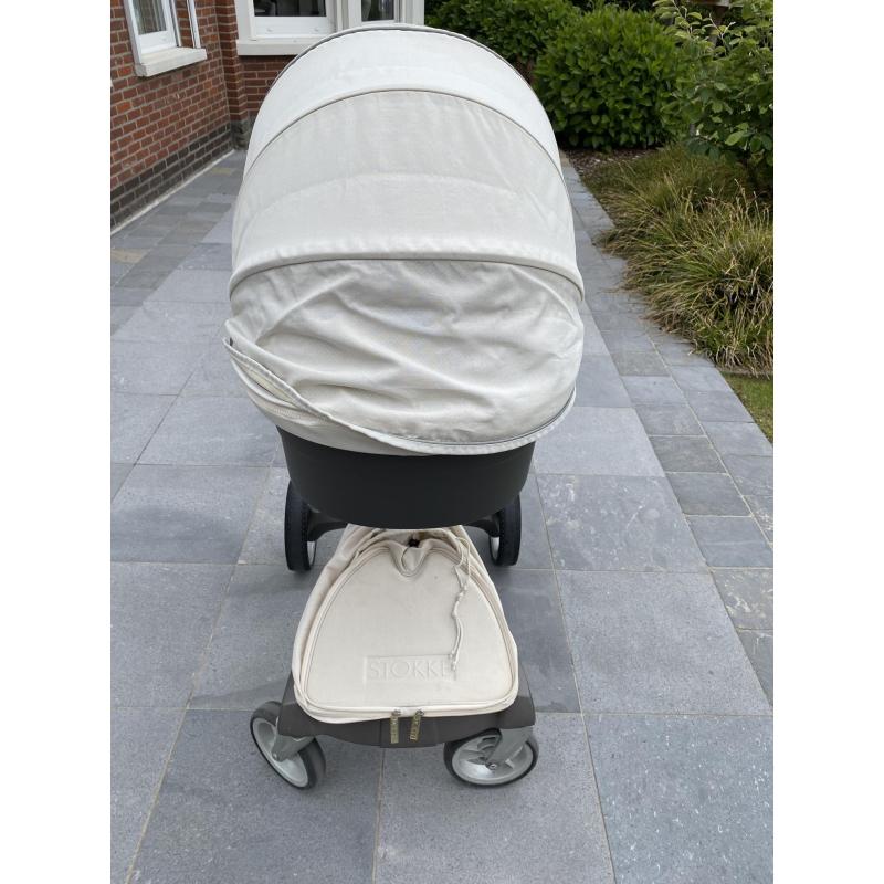 Combinatie kinderwagen en buggy merk Stokke.