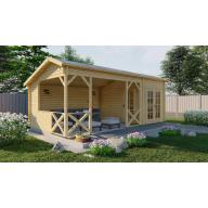 Blokhut - Tuinhuis Kukka | 40 mm | vuren onbehandeld