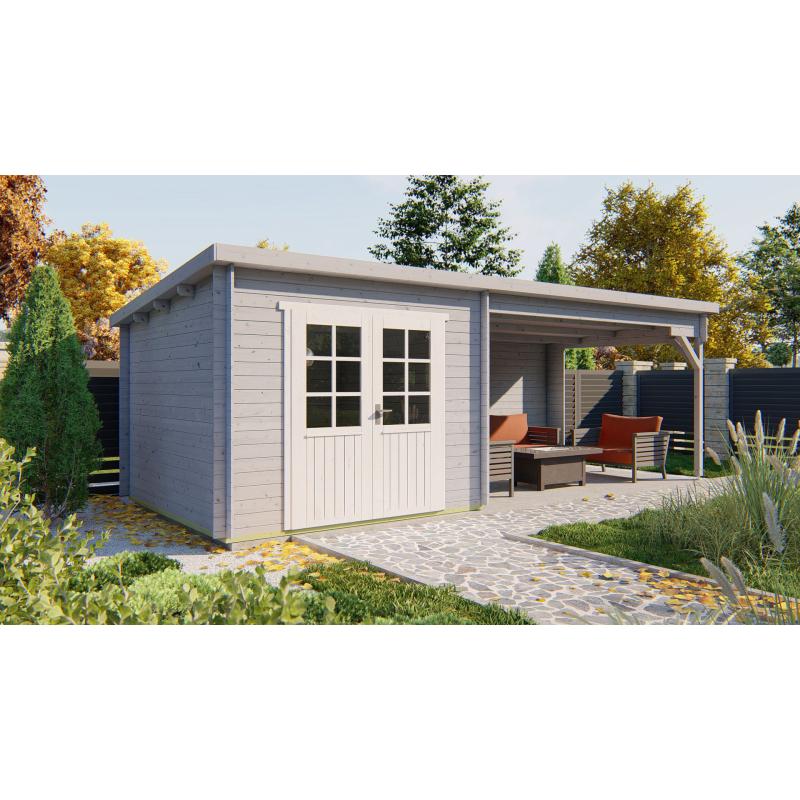 Blokhut - Tuinhuis Charlotta | 28 mm | vuren onbehandeld