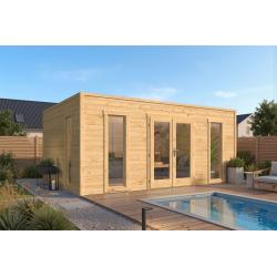 Blokhut - Tuinhuis Marco | 28 mm | vuren onbehandeld