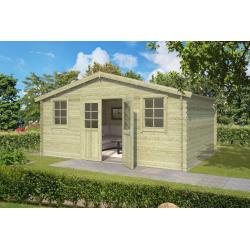 Tuinhuis-Blokhut Udo 300: 480 x 300 cm ---VERLAAGDE PRIJS---