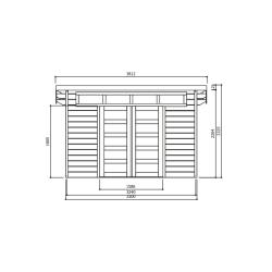 NIEUW Modern tuinhuis Venezia - S8245 - 1