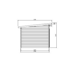 NIEUW Modern tuinhuis Venezia - S8245 - 1