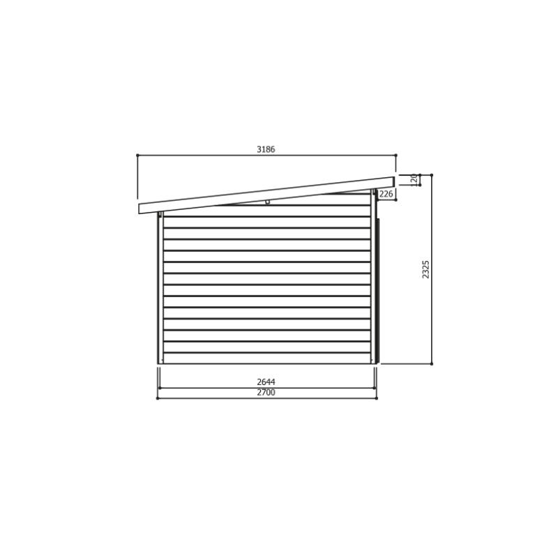 NIEUW Modern tuinhuis Venezia - S8245 - 1