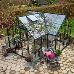 Tuinkas Garden Room 12,9 Zwart: 389 x 391 x 276cm  (b x d x h)