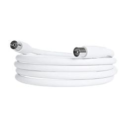 2 COAX TV antenne kabels 2x20M