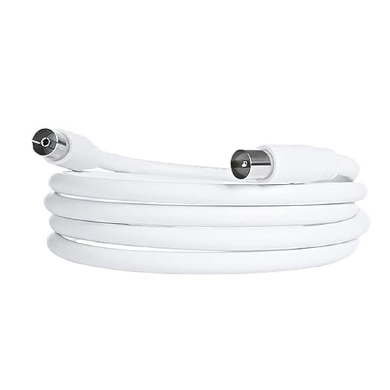 2 COAX TV antenne kabels 2x20M