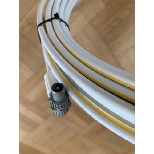 2 COAX TV antenne kabels 2x20M