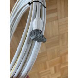 2 COAX TV antenne kabels 2x20M