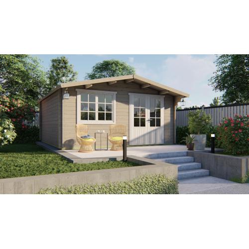 Blokhut - Tuinhuis Salamanca | 34 mm | vuren onbehandeld