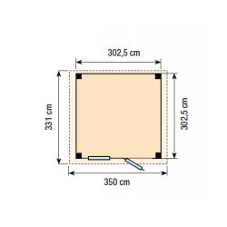 Douglas Topvision Raaf : 300 x 300 cm