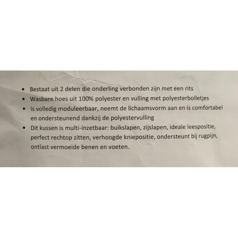 Multi inzetbaar hoofdkussen