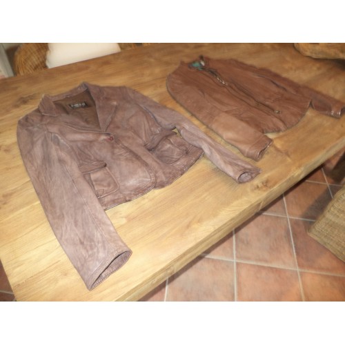 ECHTE KALFSLEDEREN DAMESJASJES - maat 36